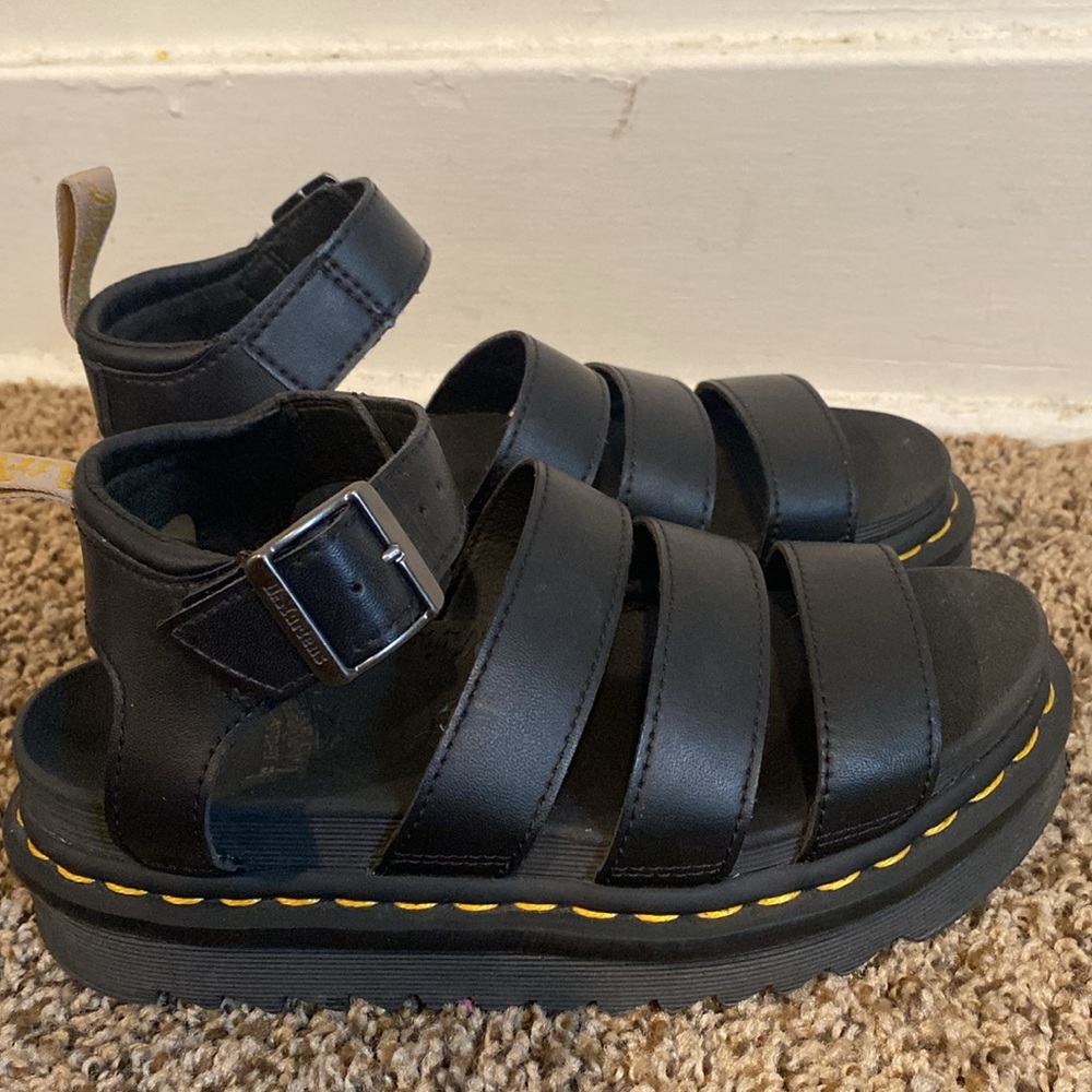 Dr. Marten’s  Black Platform Sandals